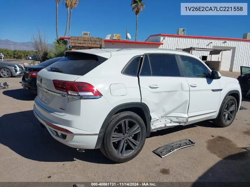 2020 Volkswagen Atlas Cross Sport 3.6L V6 Se W/Technology/3.6L V6 Se W/Technology R-Line VIN: 1V26E2CA7LC221558 Lot: 40861731