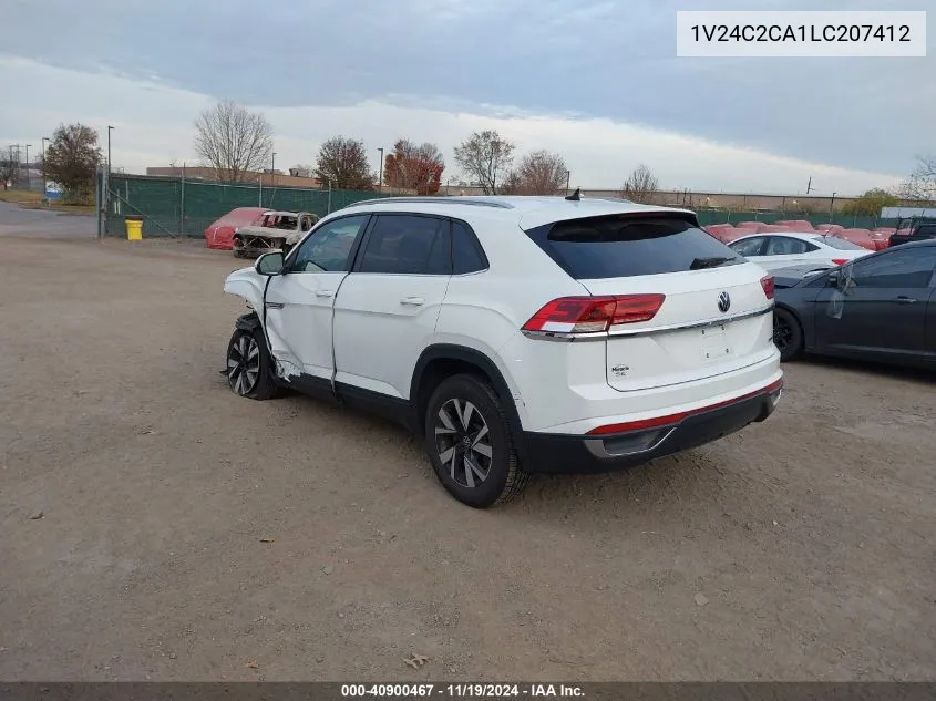 2020 Volkswagen Atlas Cross Sport 2.0T Se VIN: 1V24C2CA1LC207412 Lot: 40900467