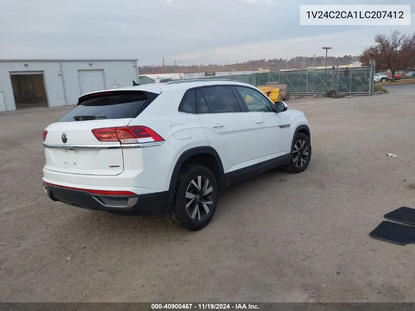 2020 Volkswagen Atlas Cross Sport 2.0T Se VIN: 1V24C2CA1LC207412 Lot: 40900467