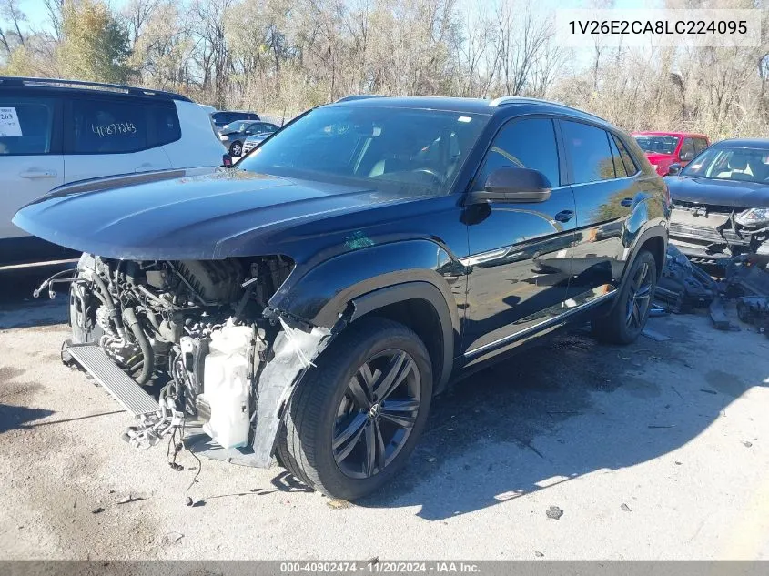 2020 Volkswagen Atlas Cross Sport 3.6L V6 Se W/Technology/3.6L V6 Se W/Technology R-Line VIN: 1V26E2CA8LC224095 Lot: 40902474