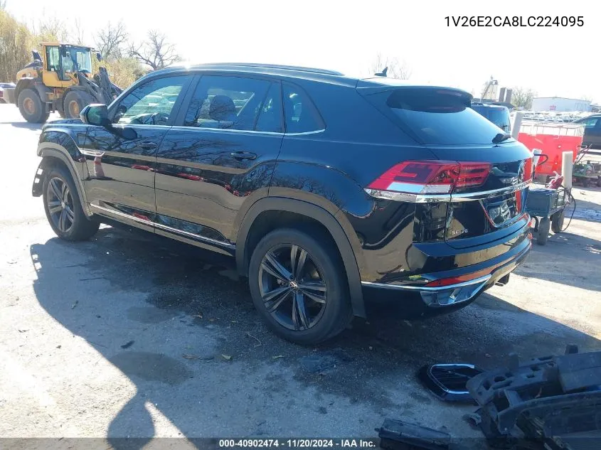 2020 Volkswagen Atlas Cross Sport 3.6L V6 Se W/Technology/3.6L V6 Se W/Technology R-Line VIN: 1V26E2CA8LC224095 Lot: 40902474