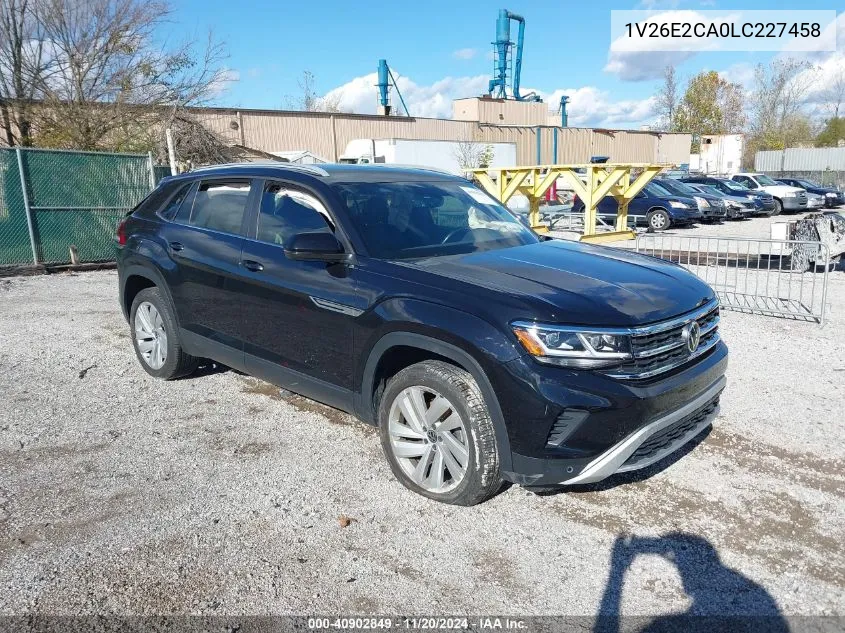 2020 Volkswagen Atlas Cross Sport 3.6L V6 Se W/Technology/3.6L V6 Se W/Technology R-Line VIN: 1V26E2CA0LC227458 Lot: 40902849