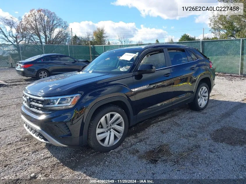 2020 Volkswagen Atlas Cross Sport 3.6L V6 Se W/Technology/3.6L V6 Se W/Technology R-Line VIN: 1V26E2CA0LC227458 Lot: 40902849