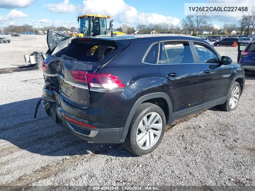 2020 Volkswagen Atlas Cross Sport 3.6L V6 Se W/Technology/3.6L V6 Se W/Technology R-Line VIN: 1V26E2CA0LC227458 Lot: 40902849