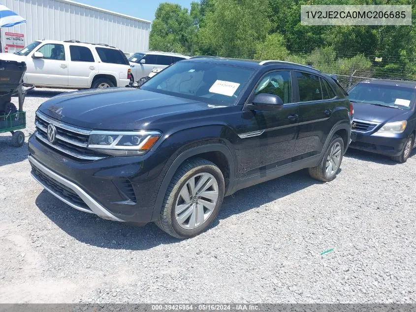 2021 Volkswagen Atlas Cross Sport 3.6L V6 Se W/Technology VIN: 1V2JE2CA0MC206685 Lot: 39426954