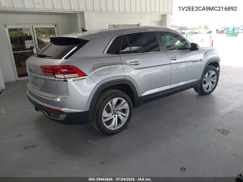 1V2EE2CA9MC216892 2021 Volkswagen Atlas Cross Sport 3.6L V6 Sel