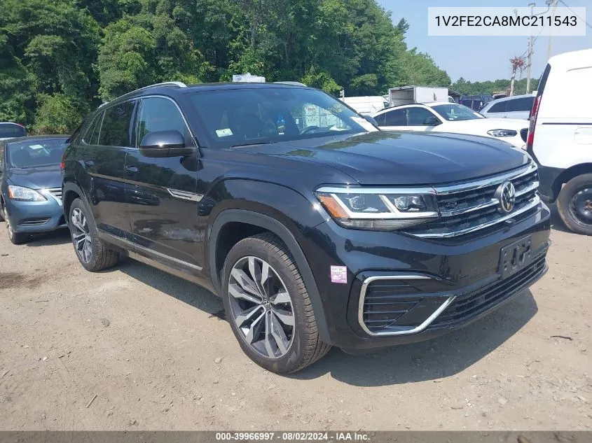 2021 Volkswagen Atlas Cross Sport 3.6L V6 Sel Premium R-Line VIN: 1V2FE2CA8MC211543 Lot: 39966997