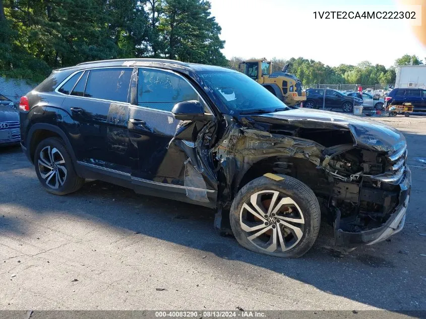 2021 Volkswagen Atlas Cross Sport 3.6L V6 Sel Premium VIN: 1V2TE2CA4MC222302 Lot: 40083290