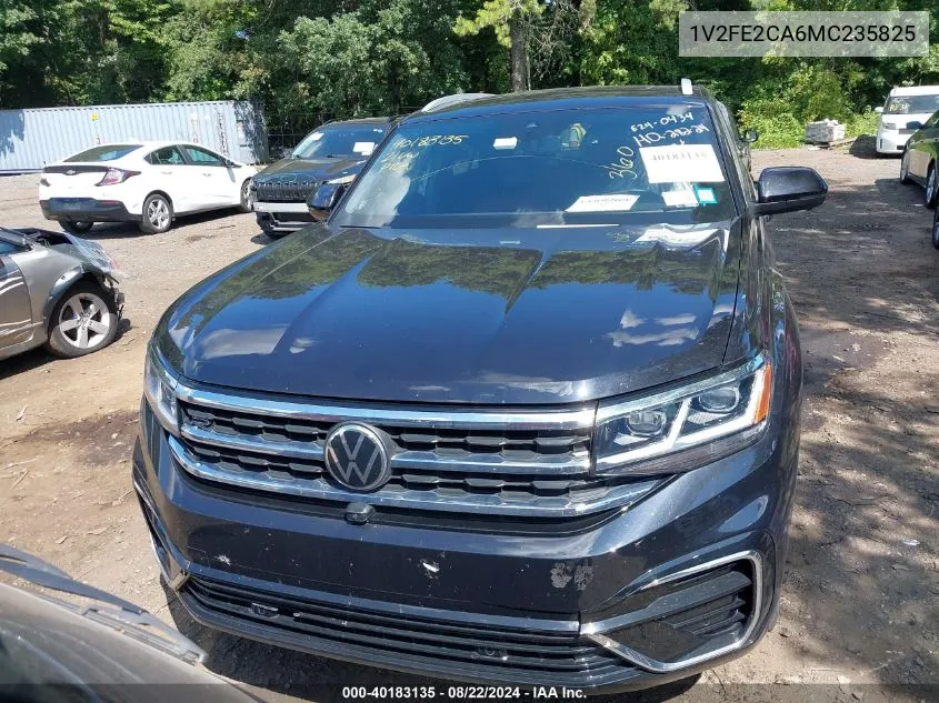 2021 Volkswagen Atlas Cross Sport 3.6L V6 Sel Premium R-Line VIN: 1V2FE2CA6MC235825 Lot: 40183135