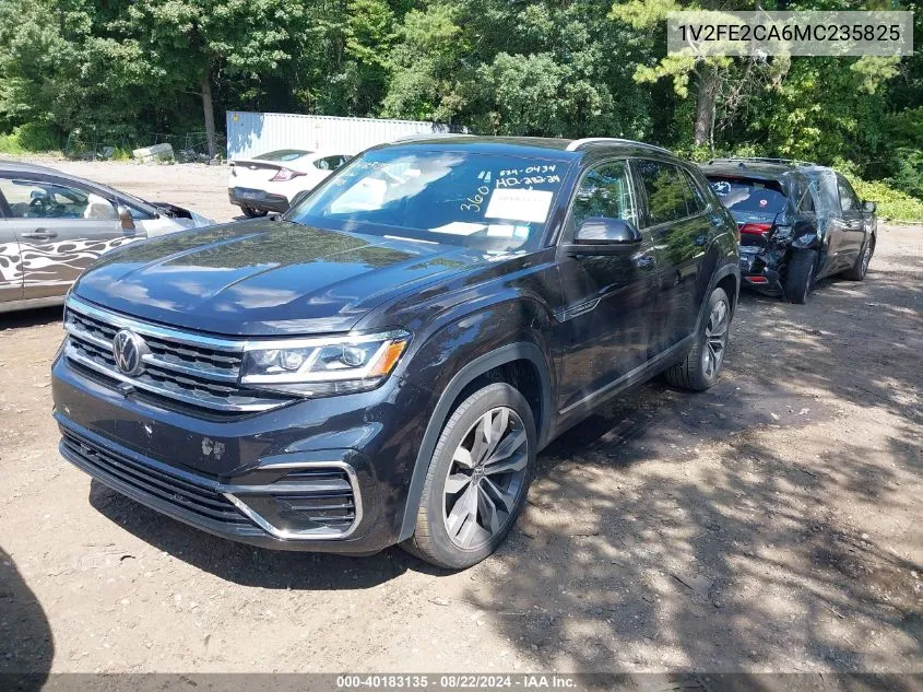 2021 Volkswagen Atlas Cross Sport 3.6L V6 Sel Premium R-Line VIN: 1V2FE2CA6MC235825 Lot: 40183135