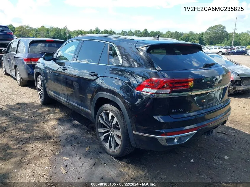 2021 Volkswagen Atlas Cross Sport 3.6L V6 Sel Premium R-Line VIN: 1V2FE2CA6MC235825 Lot: 40183135