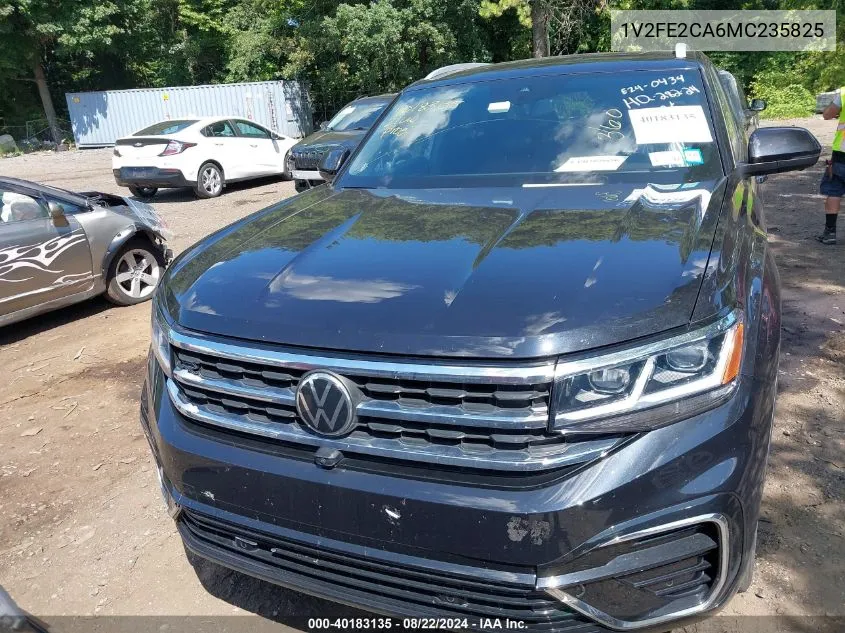 2021 Volkswagen Atlas Cross Sport 3.6L V6 Sel Premium R-Line VIN: 1V2FE2CA6MC235825 Lot: 40183135