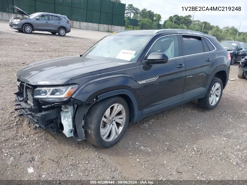 2021 Volkswagen Atlas Cross Sport 3.6L V6 Sel VIN: 1V2BE2CA4MC219248 Lot: 40288448