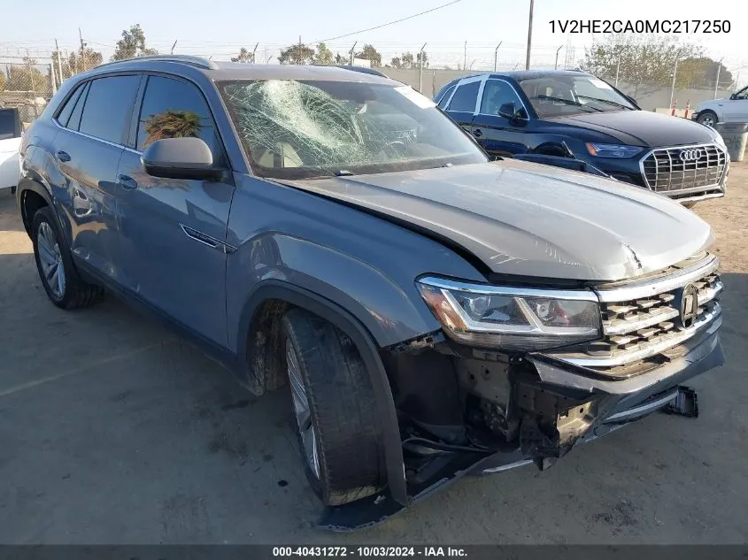 2021 Volkswagen Atlas Cross Sport 3.6L V6 Se W/Technology VIN: 1V2HE2CA0MC217250 Lot: 40431272