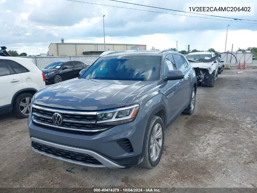 2021 Volkswagen Atlas Cross Sport 3.6L V6 Sel VIN: 1V2EE2CA4MC206402 Lot: 40474379