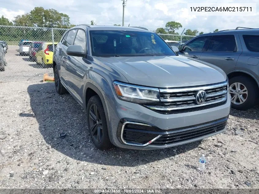 2021 Volkswagen Atlas Cross Sport Se VIN: 1V2PE2CA6MC215711 Lot: 40477450