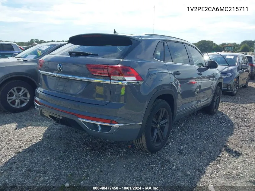 1V2PE2CA6MC215711 2021 Volkswagen Atlas Cross Sport Se