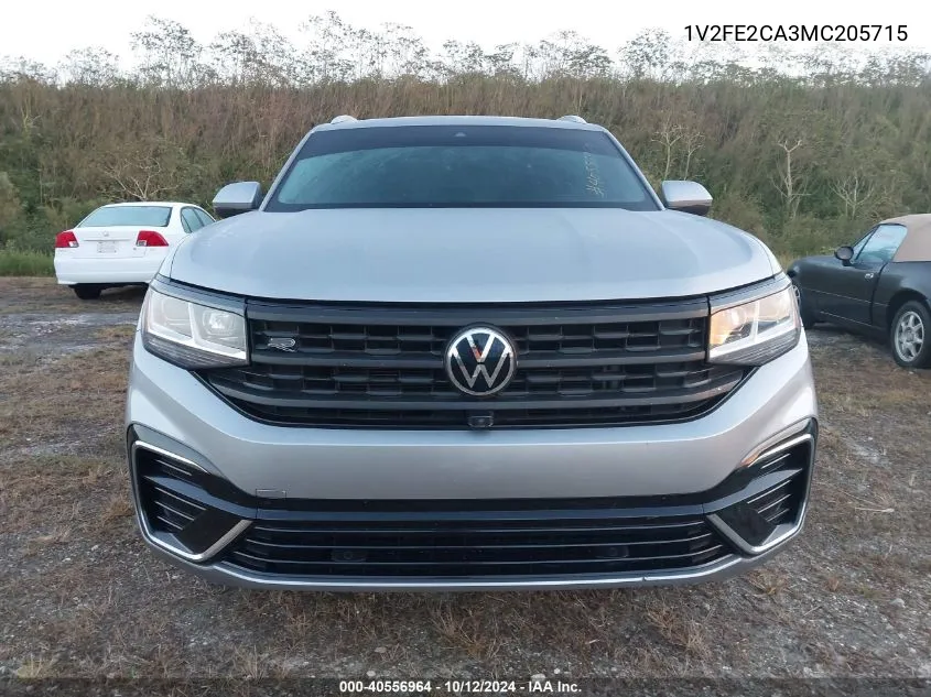 2021 Volkswagen Atlas Cross Sport Sel Premium R-Line VIN: 1V2FE2CA3MC205715 Lot: 40556964