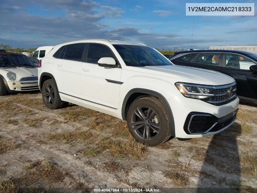 2021 Volkswagen Atlas Cross Sport 3.6L V6 Se W/Technology R-Line VIN: 1V2ME2CA0MC218333 Lot: 40567984