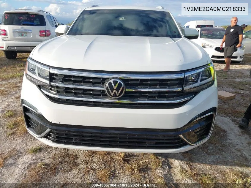 2021 Volkswagen Atlas Cross Sport 3.6L V6 Se W/Technology R-Line VIN: 1V2ME2CA0MC218333 Lot: 40567984