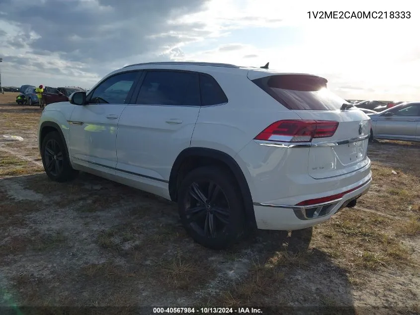 2021 Volkswagen Atlas Cross Sport 3.6L V6 Se W/Technology R-Line VIN: 1V2ME2CA0MC218333 Lot: 40567984