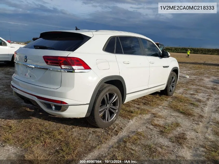 2021 Volkswagen Atlas Cross Sport 3.6L V6 Se W/Technology R-Line VIN: 1V2ME2CA0MC218333 Lot: 40567984