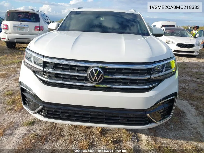 2021 Volkswagen Atlas Cross Sport 3.6L V6 Se W/Technology R-Line VIN: 1V2ME2CA0MC218333 Lot: 40567984