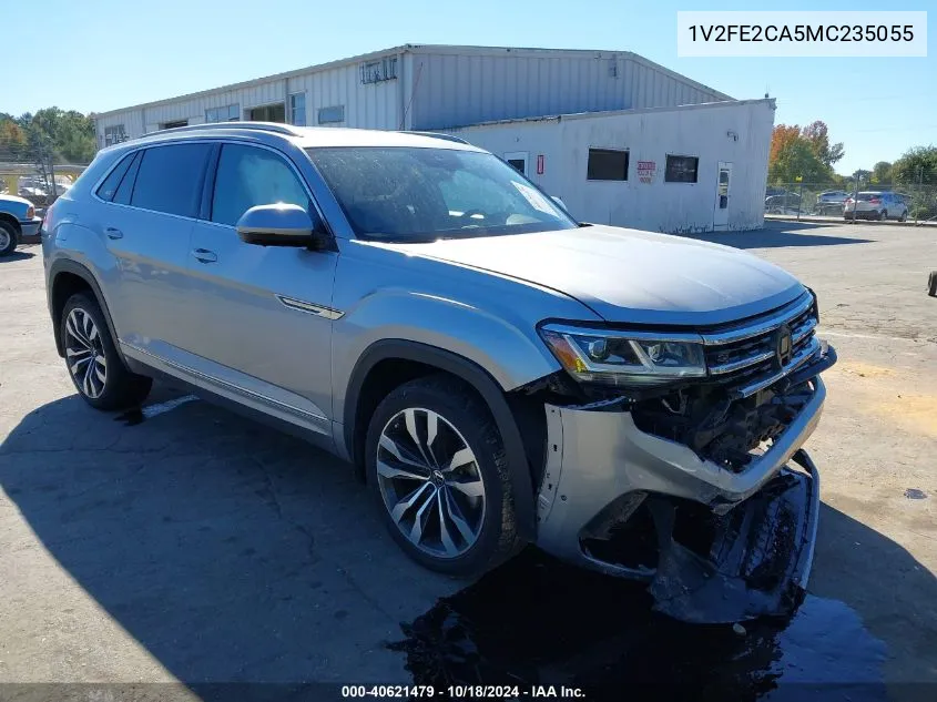 2021 Volkswagen Atlas Cross Sport 3.6L V6 Sel Premium R-Line VIN: 1V2FE2CA5MC235055 Lot: 40621479