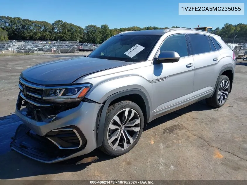 2021 Volkswagen Atlas Cross Sport 3.6L V6 Sel Premium R-Line VIN: 1V2FE2CA5MC235055 Lot: 40621479