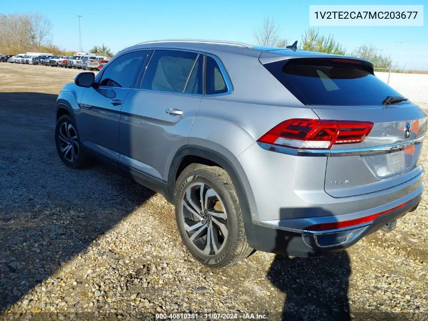 2021 Volkswagen Atlas Cross Sport 3.6L V6 Sel Premium VIN: 1V2TE2CA7MC203677 Lot: 40810351