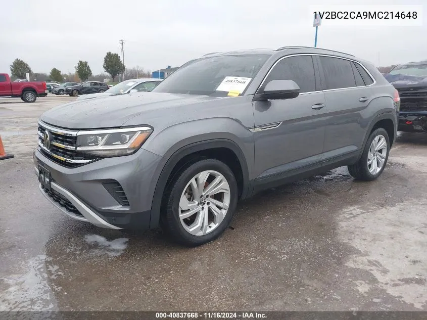 2021 Volkswagen Atlas Cross Sport 2.0T Sel VIN: 1V2BC2CA9MC214648 Lot: 40837668