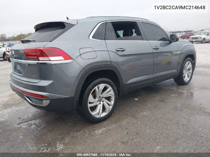 2021 Volkswagen Atlas Cross Sport 2.0T Sel VIN: 1V2BC2CA9MC214648 Lot: 40837668