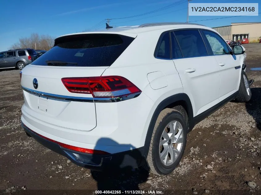 2021 Volkswagen Atlas Cross Sport 2.0T S VIN: 1V2AC2CA2MC234168 Lot: 40842265