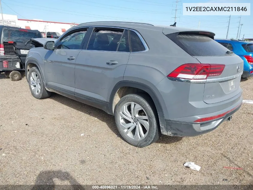 2021 Volkswagen Atlas Cross Sport 3.6L V6 Sel VIN: 1V2EE2CAXMC211846 Lot: 40896021