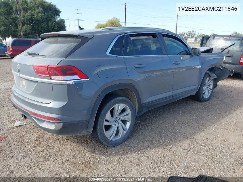 2021 Volkswagen Atlas Cross Sport 3.6L V6 Sel VIN: 1V2EE2CAXMC211846 Lot: 40896021