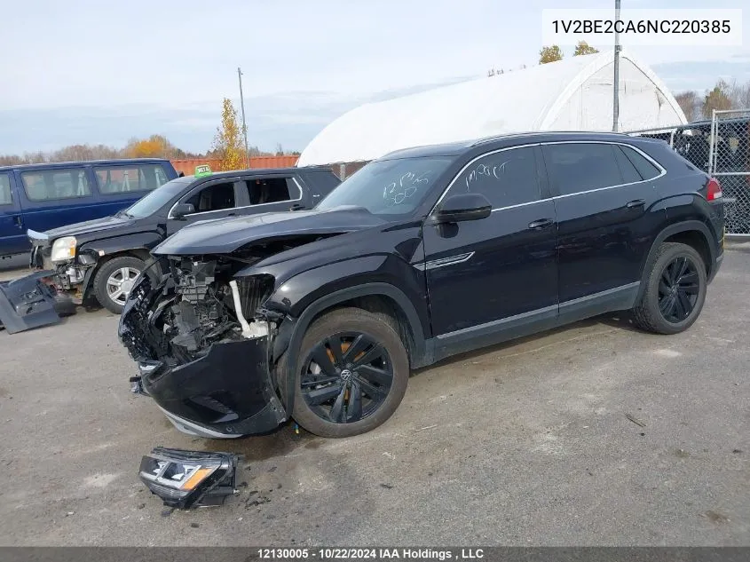 2022 Volkswagen Atlas Cross Sport VIN: 1V2BE2CA6NC220385 Lot: 12130005