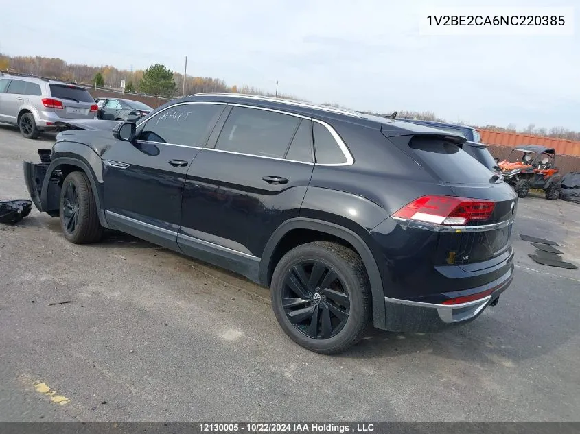 2022 Volkswagen Atlas Cross Sport VIN: 1V2BE2CA6NC220385 Lot: 12130005