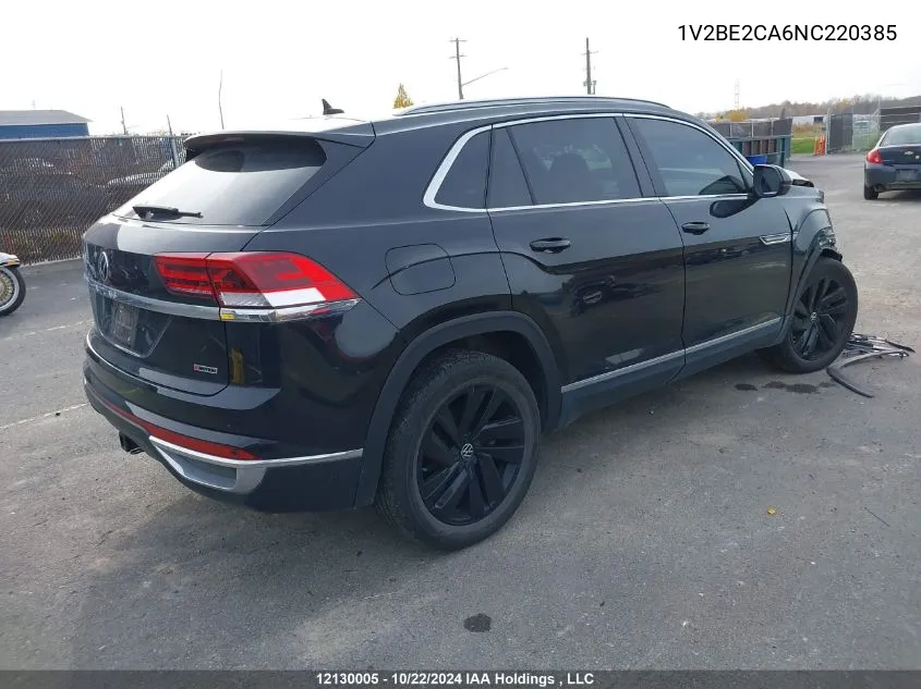 2022 Volkswagen Atlas Cross Sport VIN: 1V2BE2CA6NC220385 Lot: 12130005