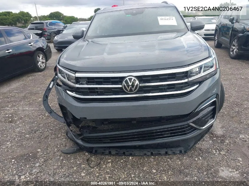 1V2SE2CA4NC206467 2022 Volkswagen Atlas Cross Sport 3.6L V6 Sel R-Line