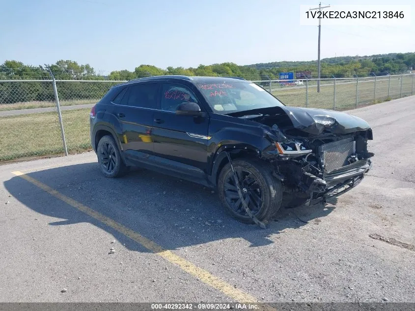 2022 Volkswagen Atlas Cross Sport 3.6L V6 Se W/Technology VIN: 1V2KE2CA3NC213846 Lot: 40292342