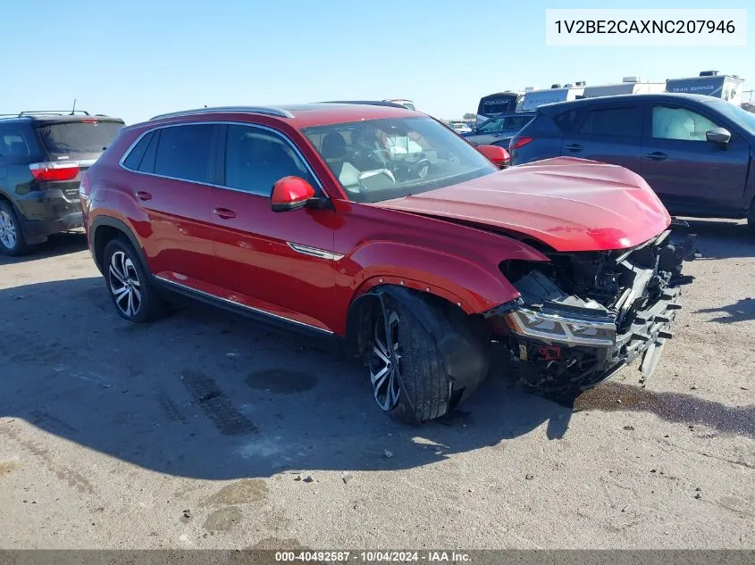 2022 Volkswagen Atlas Cross Sport 3.6L V6 Sel VIN: 1V2BE2CAXNC207946 Lot: 40492587