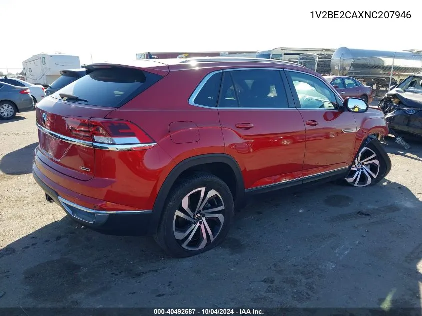 2022 Volkswagen Atlas Cross Sport 3.6L V6 Sel VIN: 1V2BE2CAXNC207946 Lot: 40492587