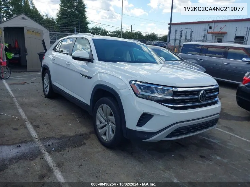 2022 Volkswagen Atlas Cross Sport 2.0T Se W/Technology VIN: 1V2KC2CA4NC219077 Lot: 40498254