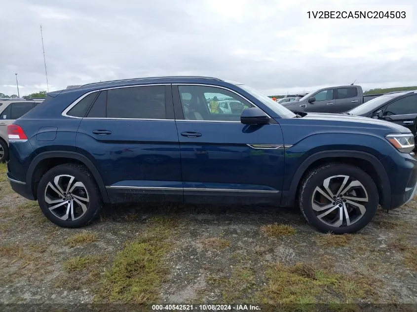 2022 Volkswagen Atlas Cross Sport 3.6L V6 Sel VIN: 1V2BE2CA5NC204503 Lot: 40542521