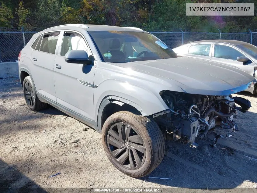 2022 Volkswagen Atlas Cross Sport 3.6L V6 Se W/Technology VIN: 1V2KE2CA7NC201862 Lot: 40615130