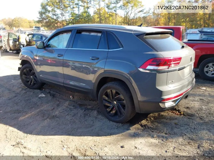 2022 Volkswagen Atlas Cross Sport 3.6L V6 Se W/Technology VIN: 1V2KE2CA7NC201862 Lot: 40615130