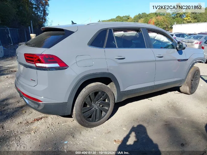 2022 Volkswagen Atlas Cross Sport 3.6L V6 Se W/Technology VIN: 1V2KE2CA7NC201862 Lot: 40615130