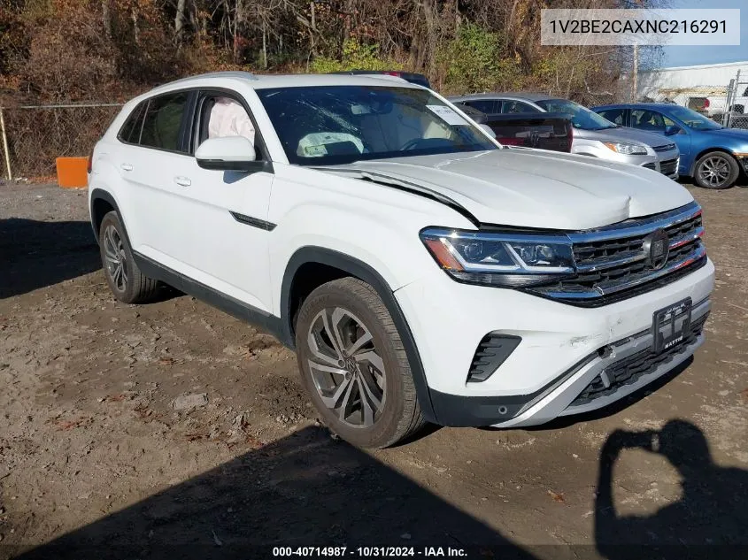 2022 Volkswagen Atlas Cross Sport 3.6L V6 Sel VIN: 1V2BE2CAXNC216291 Lot: 40714987