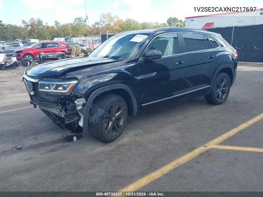 2022 Volkswagen Atlas Cross Sport 3.6L V6 Sel R-Line VIN: 1V2SE2CAXNC217697 Lot: 40730337