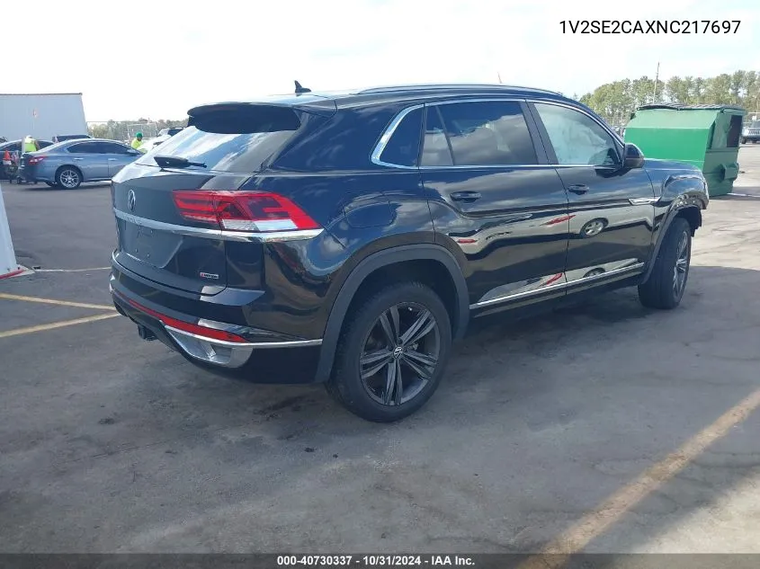 2022 Volkswagen Atlas Cross Sport 3.6L V6 Sel R-Line VIN: 1V2SE2CAXNC217697 Lot: 40730337